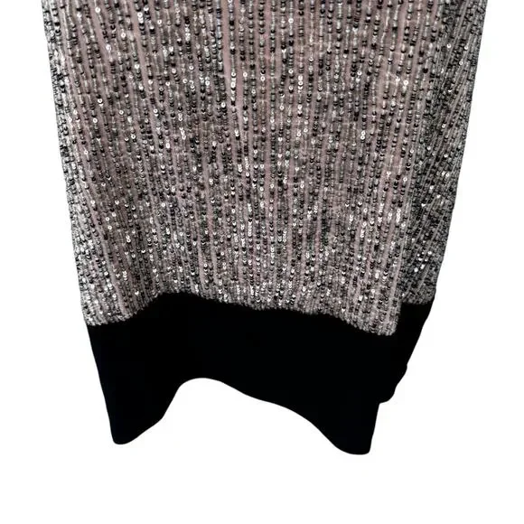 Eileen Fisher Silk Sleeveless Sequin Beaded Top Gold Size SP Small Petite - Picture 6 of 9